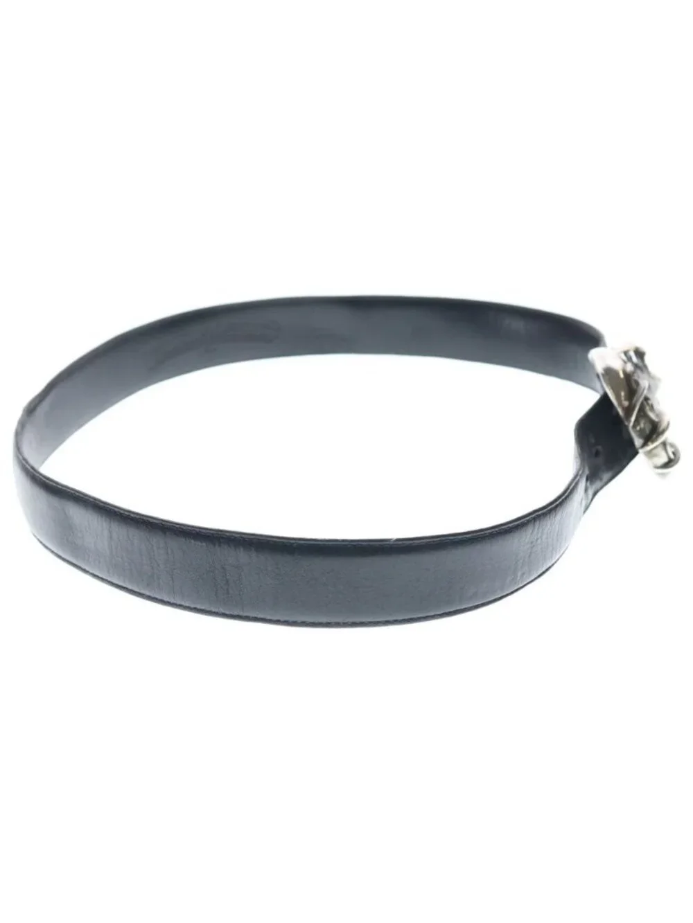 Chrome Hearts Celtic Talon Leather Belt 1.5 Blt Black Silver